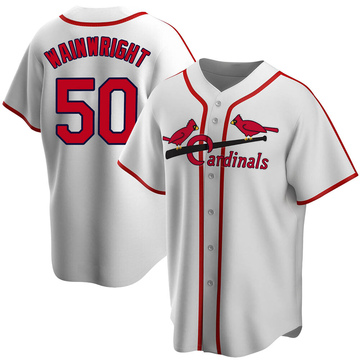 Authentic Men's Adam Wainwright Cream Alternate Jersey - #50 Baseball St.  Louis Cardinals Flex Base